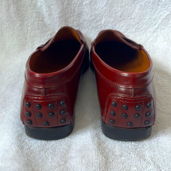 TOD’S Made in Italy, Size 40, Size 9.5, Ruby Red loafers - Picture 3 of 13